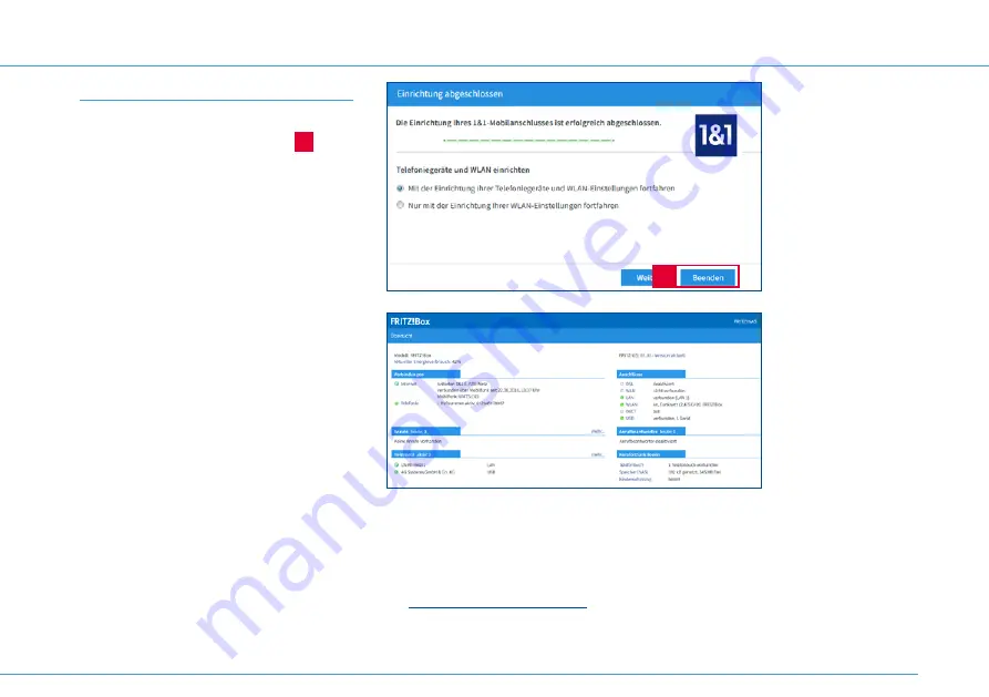 1&1 AVM FRITZ!Box 7520 Quick Start Manual Download Page 15