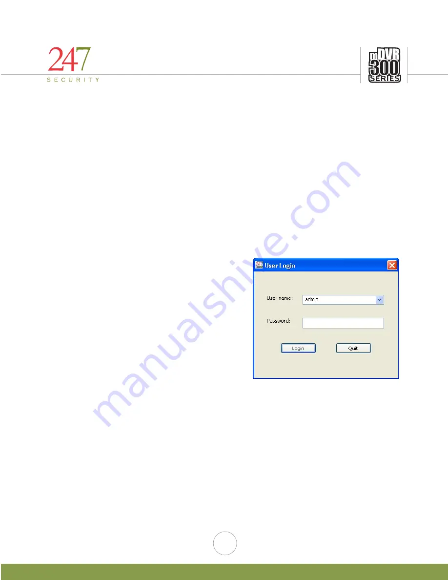 247Security mDVR300 Series Quick Manual Download Page 8