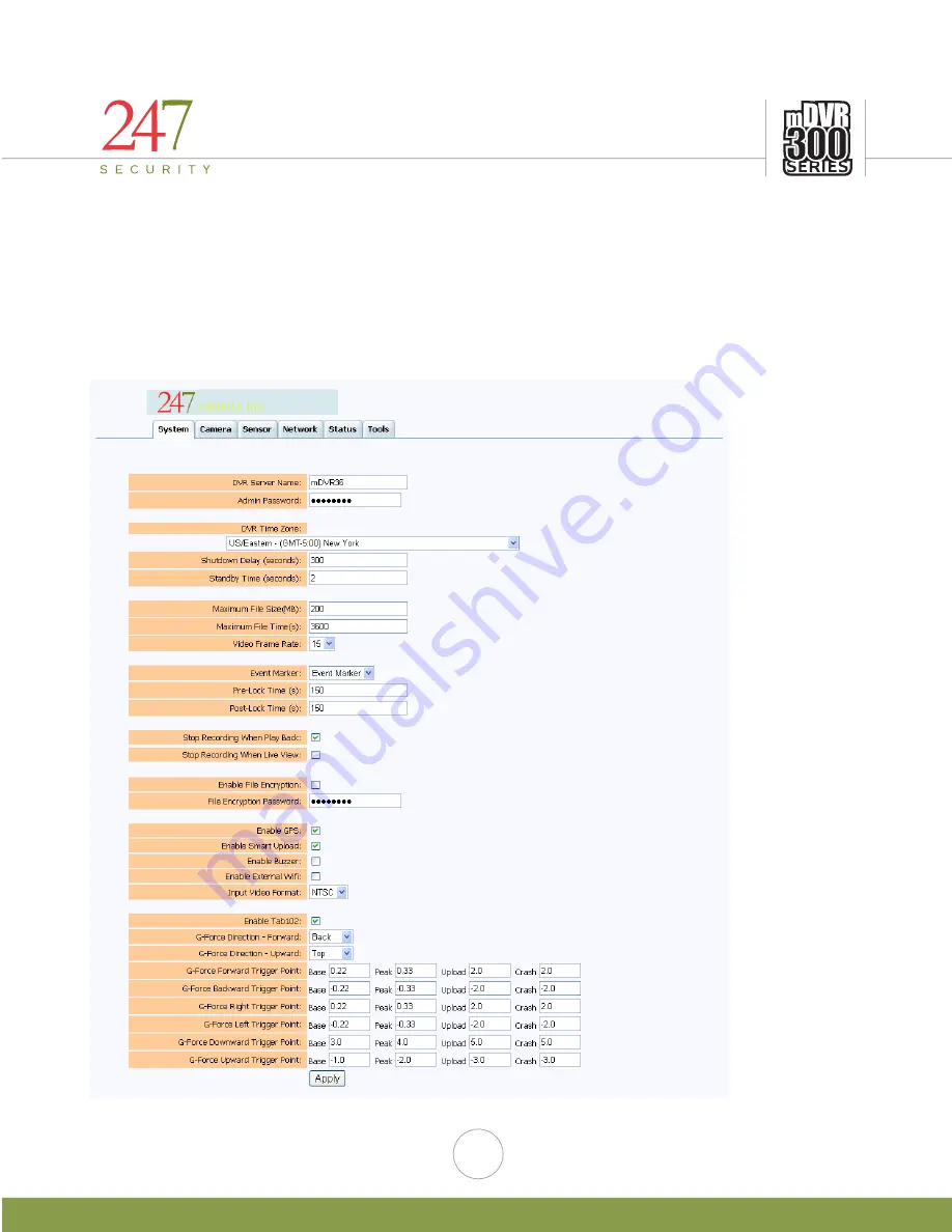 247Security mDVR300 Series Quick Manual Download Page 11