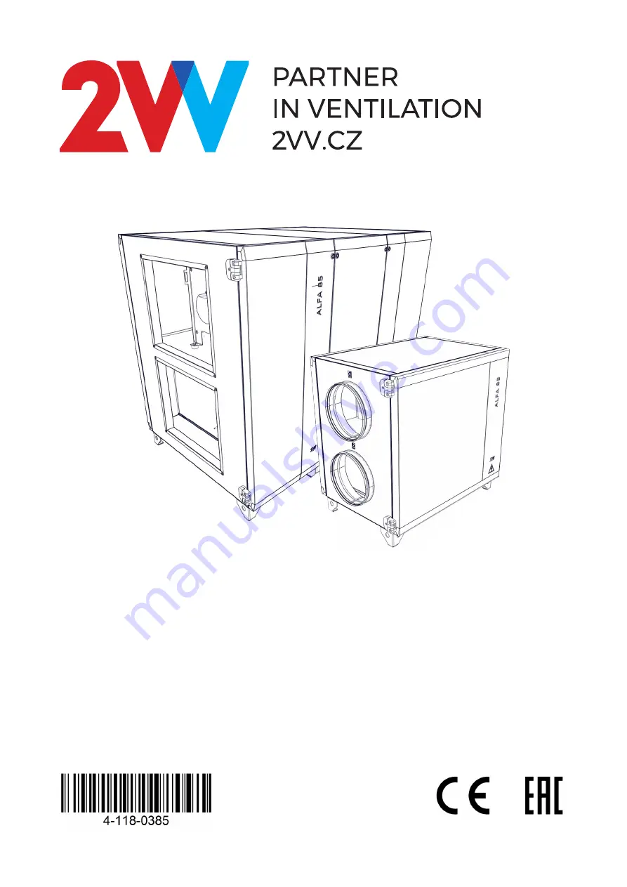 2VV ALFA 85 Скачать руководство пользователя страница 1