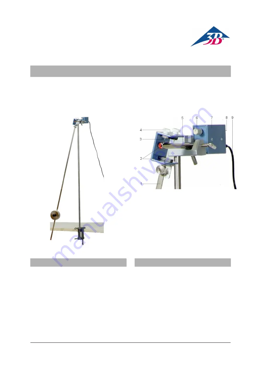 3B SCIENTIFIC PHYSICS 1000762 Instruction Manual Download Page 1