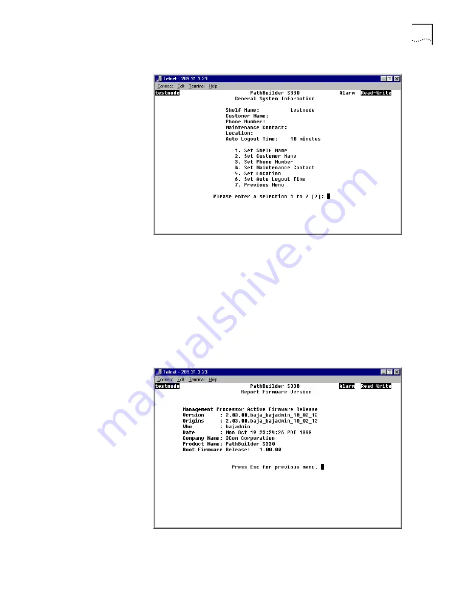 3Com 3C63311 - SuperStack II PathBuilder S310 Bridge/router Reference Manual Download Page 89