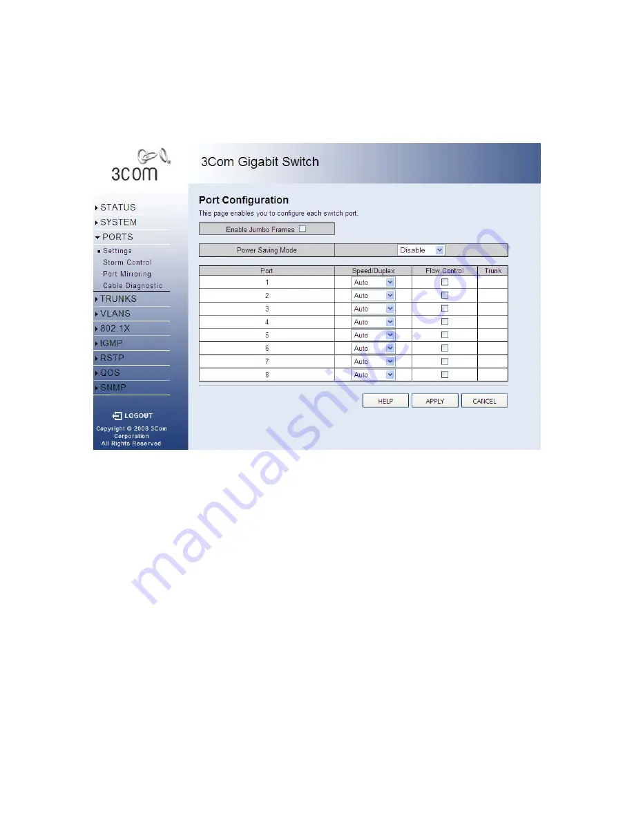 3Com 3CDSG8-US - OfficeConnect Managed Gigabit Switch Скачать руководство пользователя страница 34