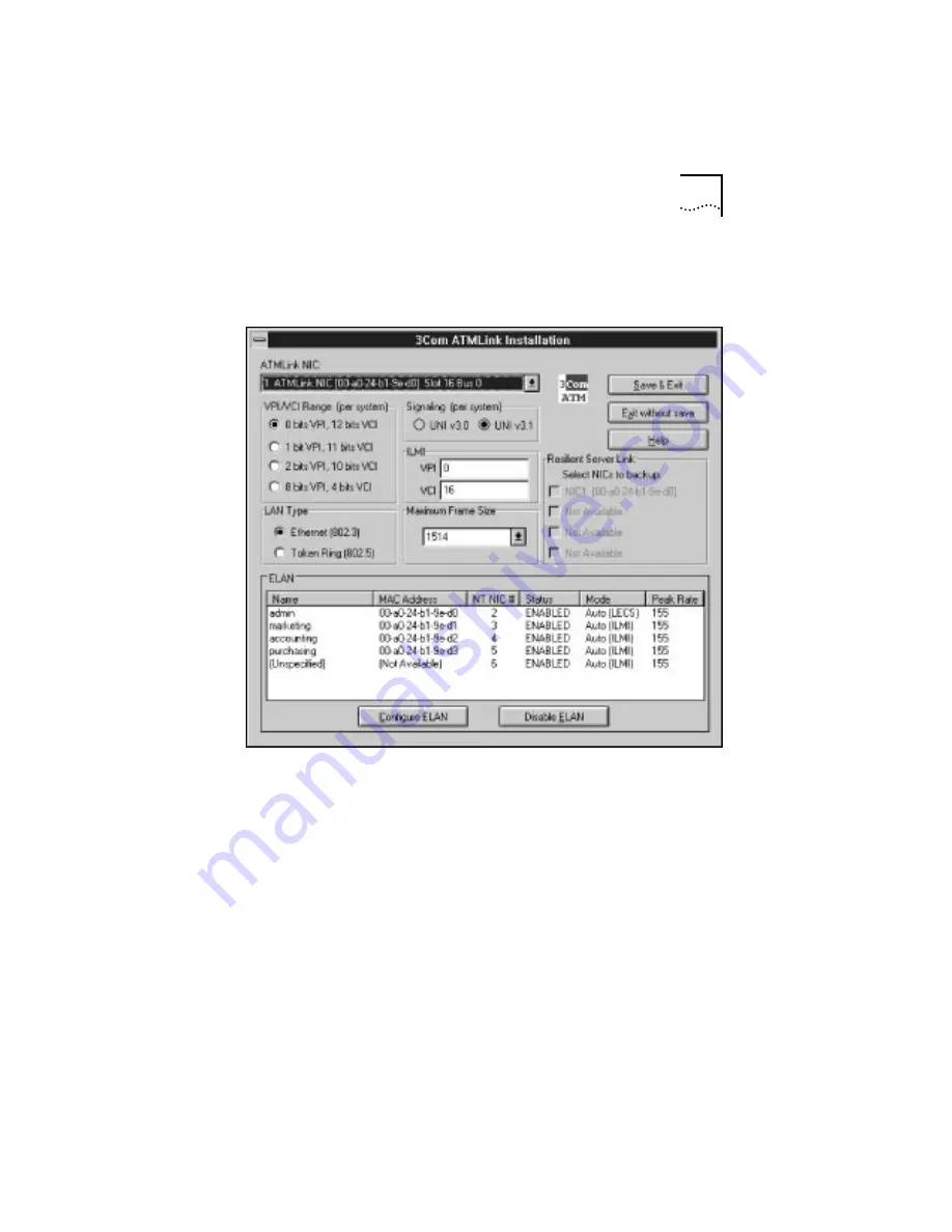 3Com ATMLINK 155 PCI User Manual Download Page 47