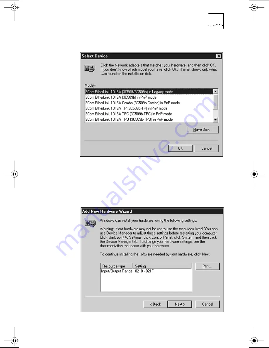 3Com EtherLink 3C509B Скачать руководство пользователя страница 46