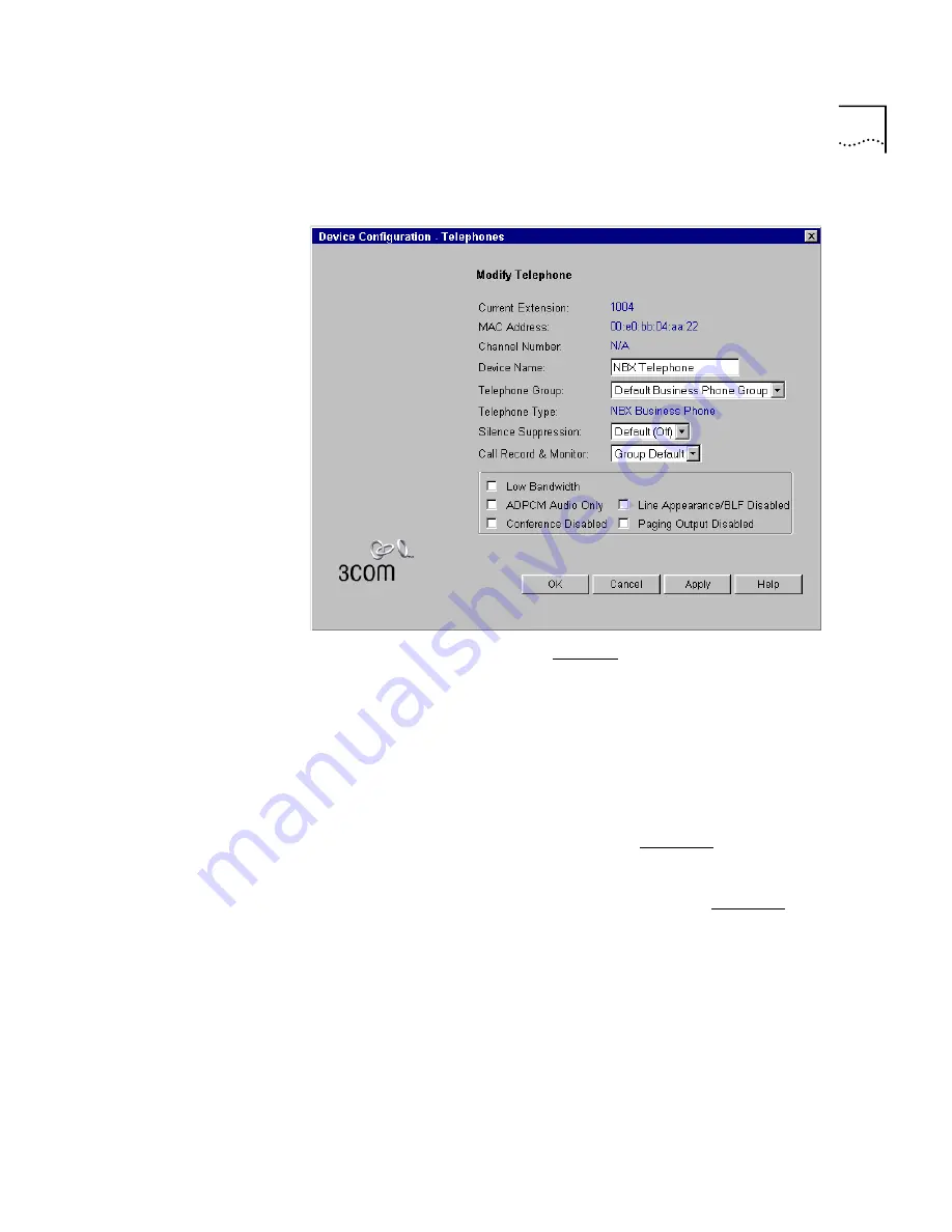 3Com SuperStack 3 NBX Administrator'S Manual Download Page 151