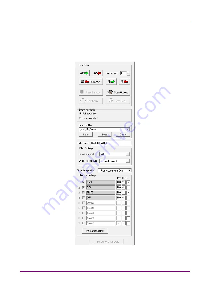 3D Histech Pannoramic 250 FLASH II User Manual Download Page 81