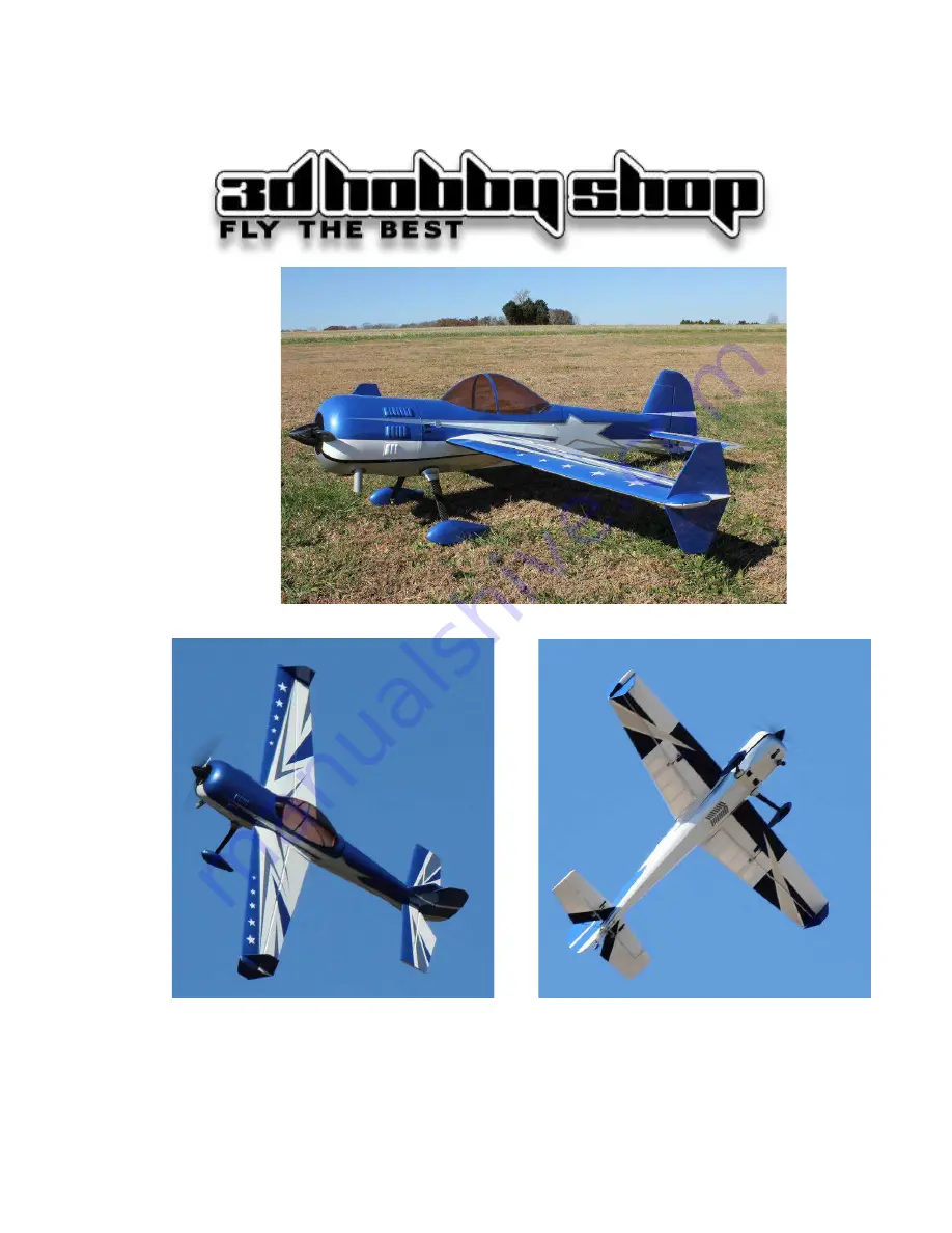 3D Hobby Shop YAK55 Assembly Manual Download Page 1