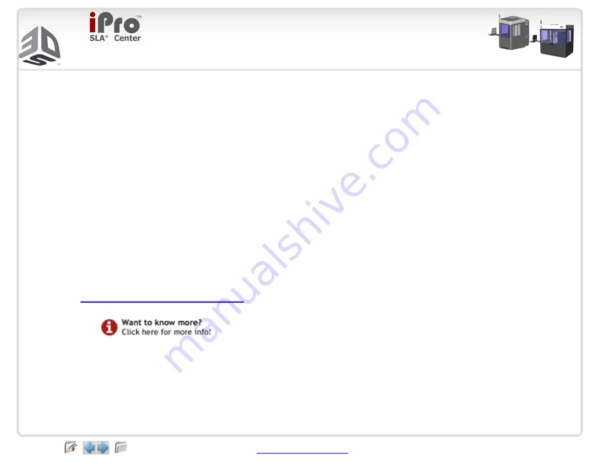 3D Systems iPro 8000 SLA Center User Manual Download Page 12