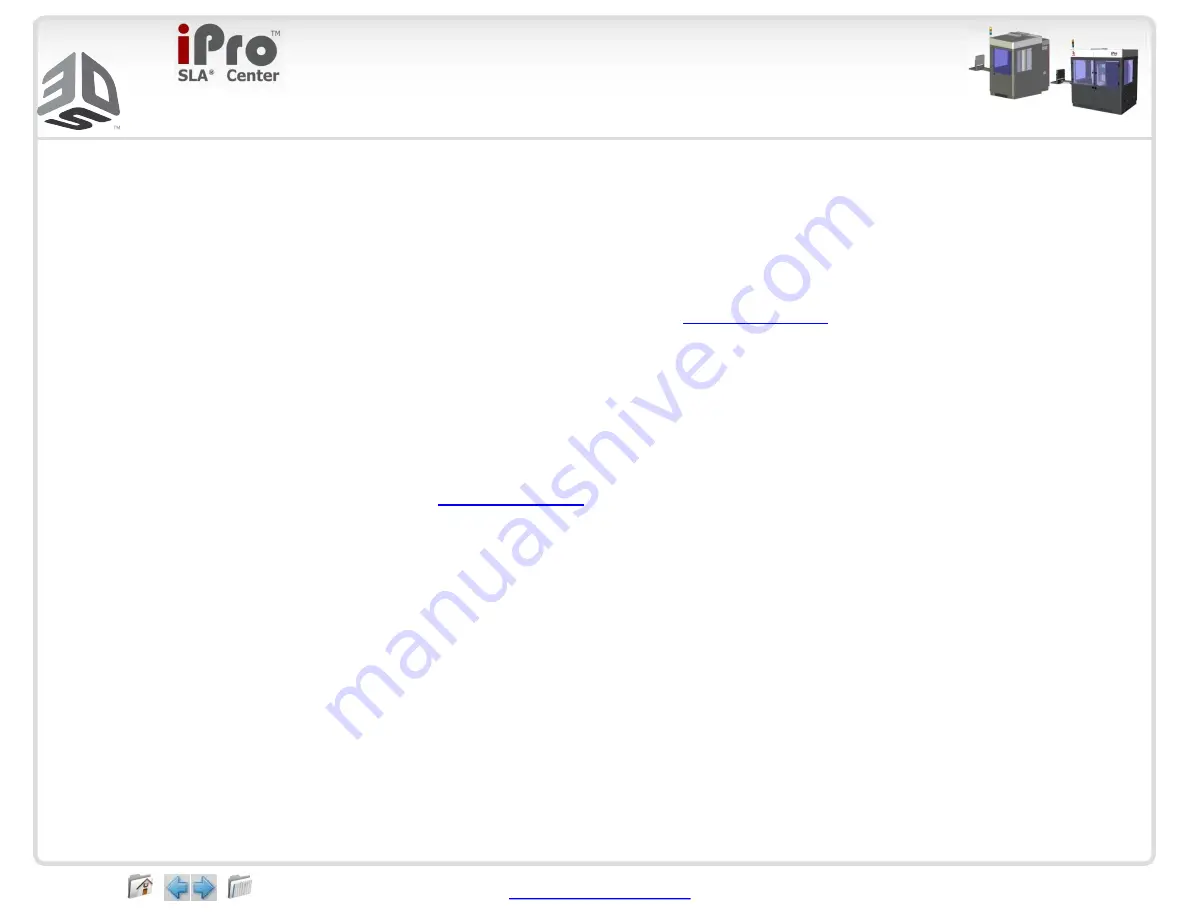 3D Systems iPro 8000 SLA Center User Manual Download Page 20