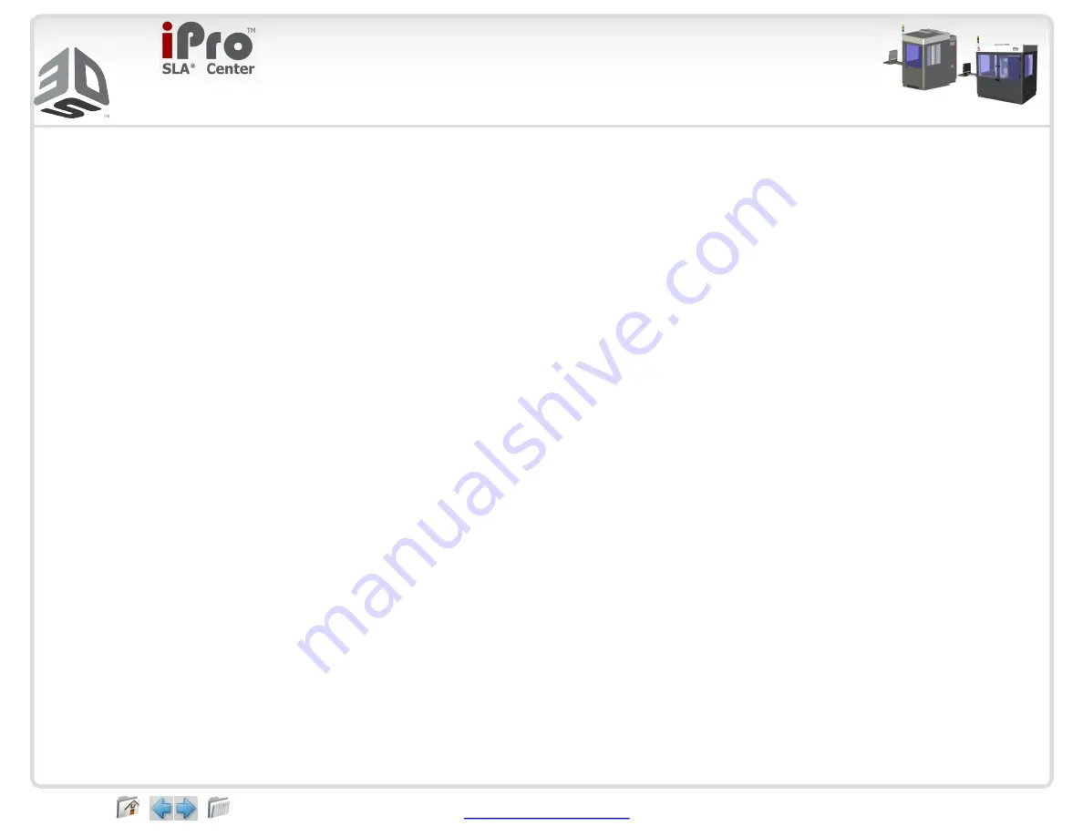3D Systems iPro 8000 SLA Center User Manual Download Page 41