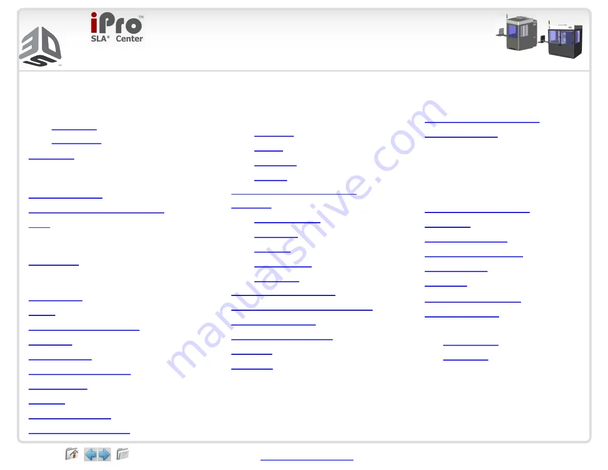 3D Systems iPro 8000 SLA Center User Manual Download Page 123