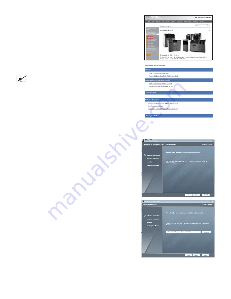 3D Systems ProJet 1200 User Manual Download Page 24