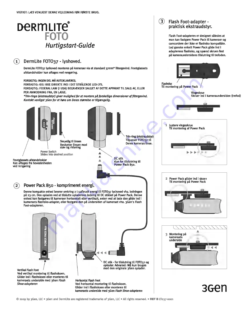 3Gen DermLite Foto Quick Start Manual Download Page 4