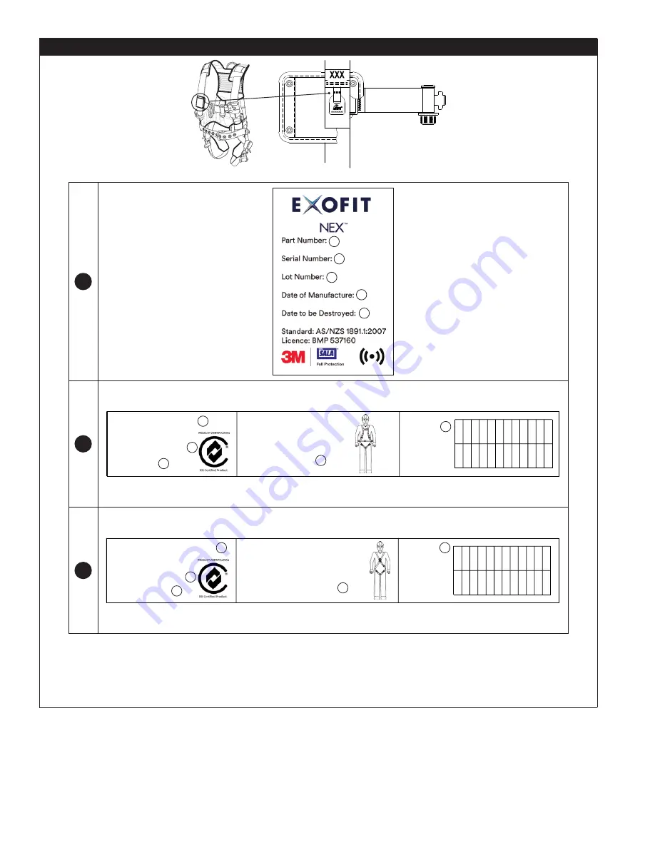 3M DBI SALA ExoFit Nex 603XS1020 Скачать руководство пользователя страница 10