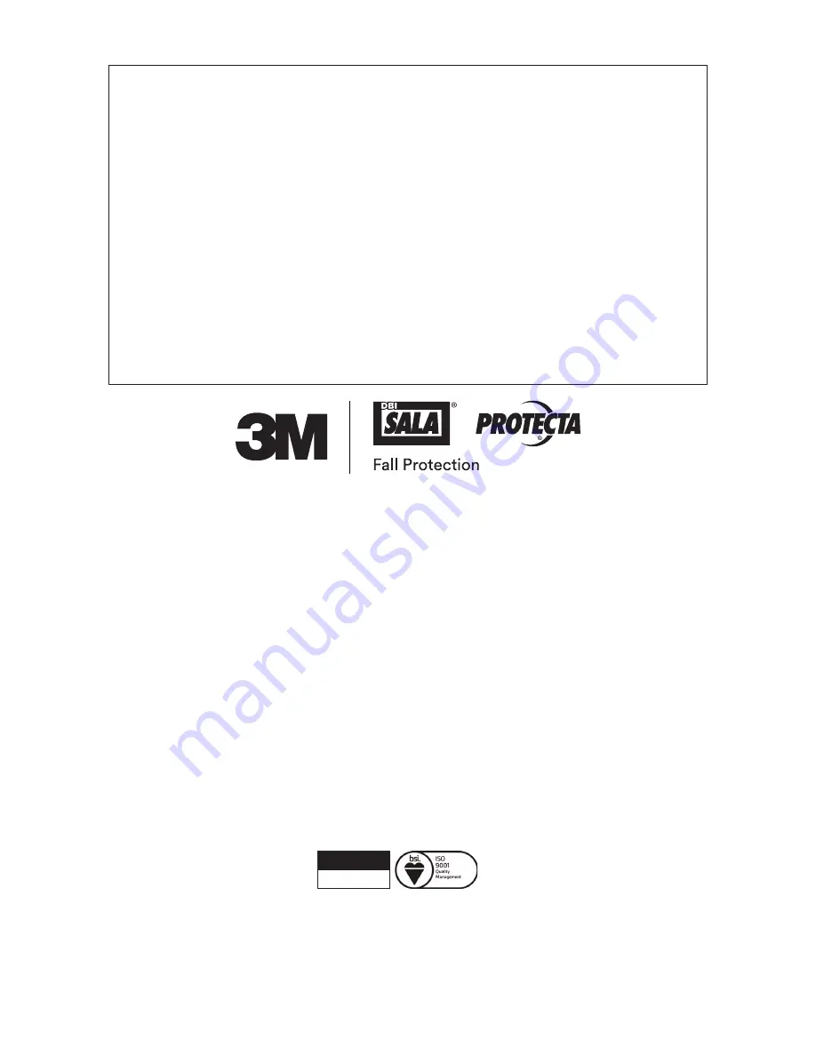 3M DBI SALA EXOFIT STRATA 1112475 Скачать руководство пользователя страница 20