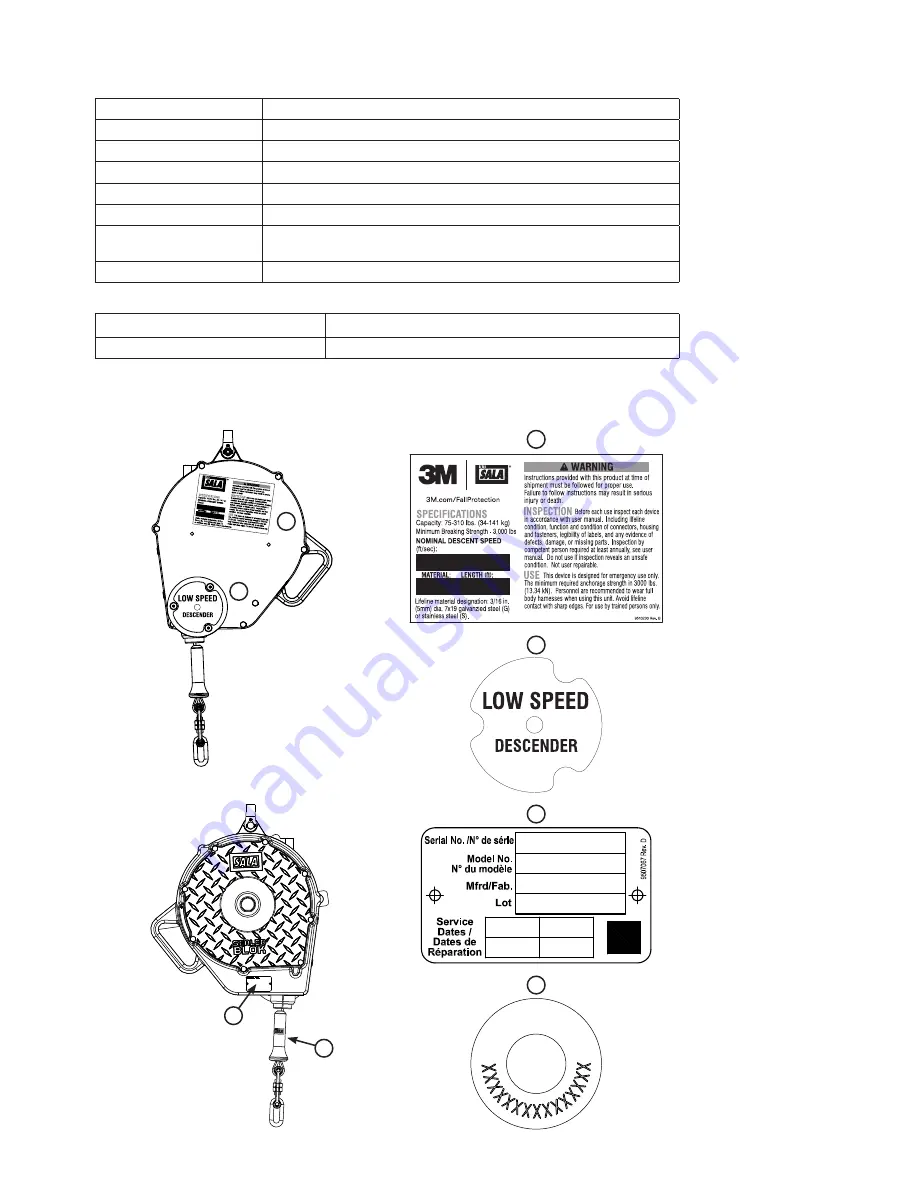 3M DBI SALA Rollgliss 115 Ft User Instruction Manual Download Page 8