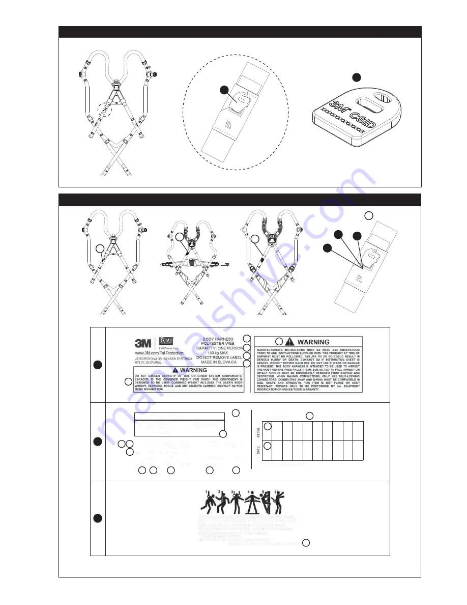 3M DBI-SALA XE Series User Instructions Download Page 31