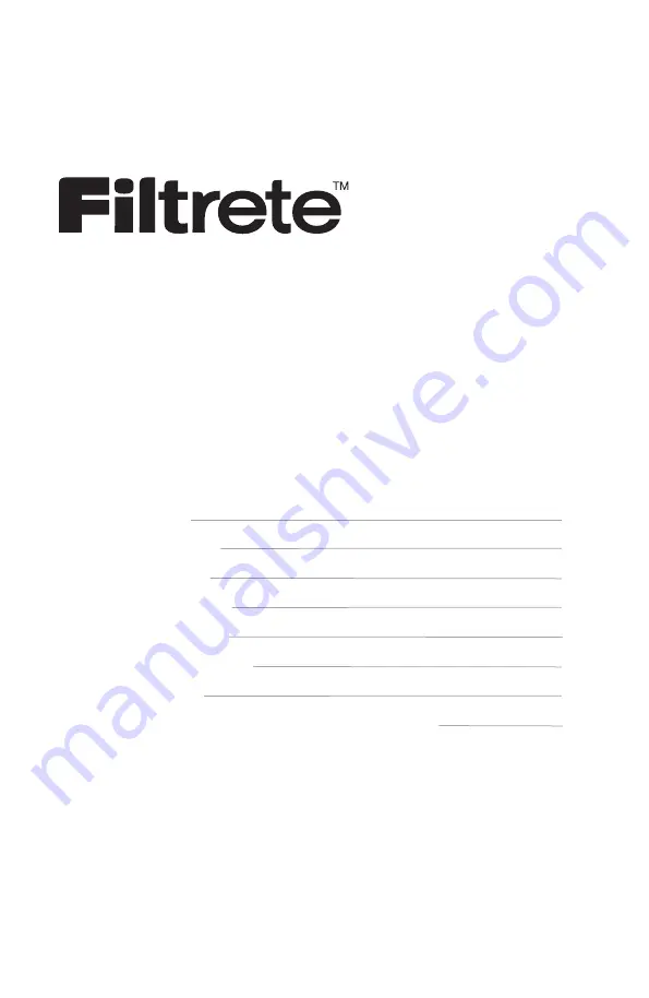 3M Filtrete FAP-TT-ADH Series Manual Download Page 2