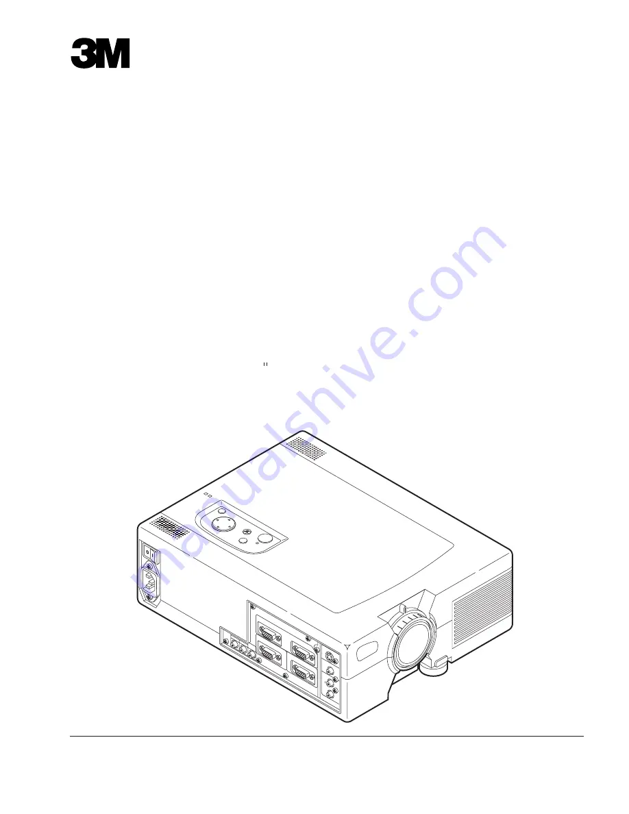 3M MP8635B Operator'S Manual Download Page 2