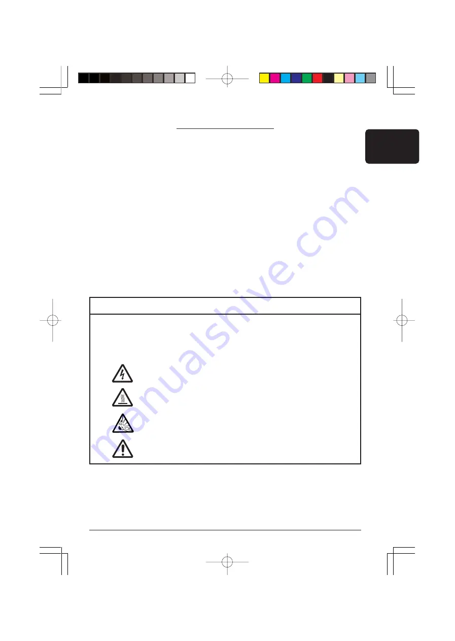 3M Multimedia Projector S20 Safety Manual Download Page 5