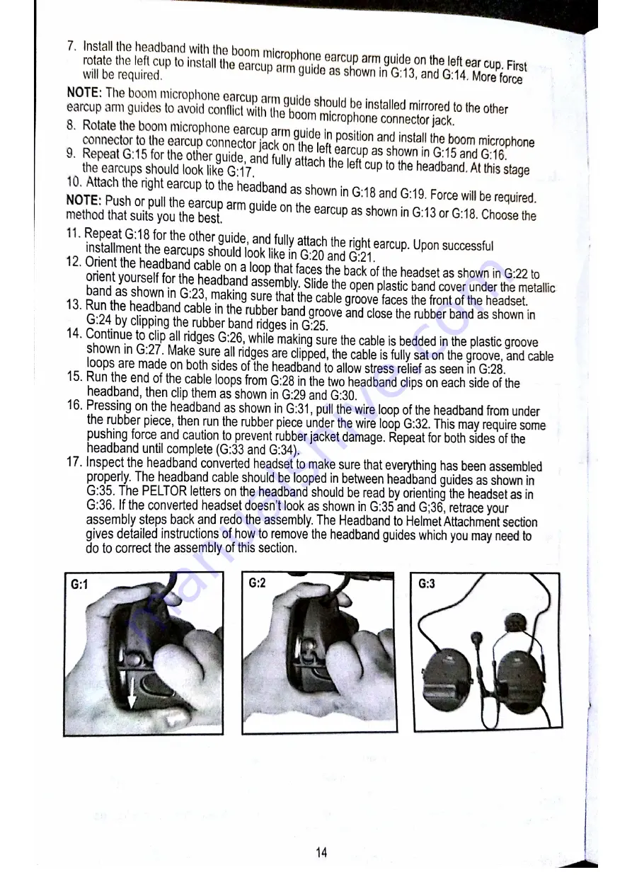 3M Peltor Comtac V Manual Download Page 14