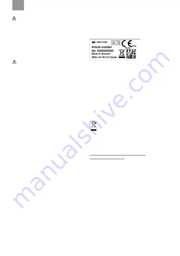 3M PELTOR WS ALERT XP Series Manual Download Page 81