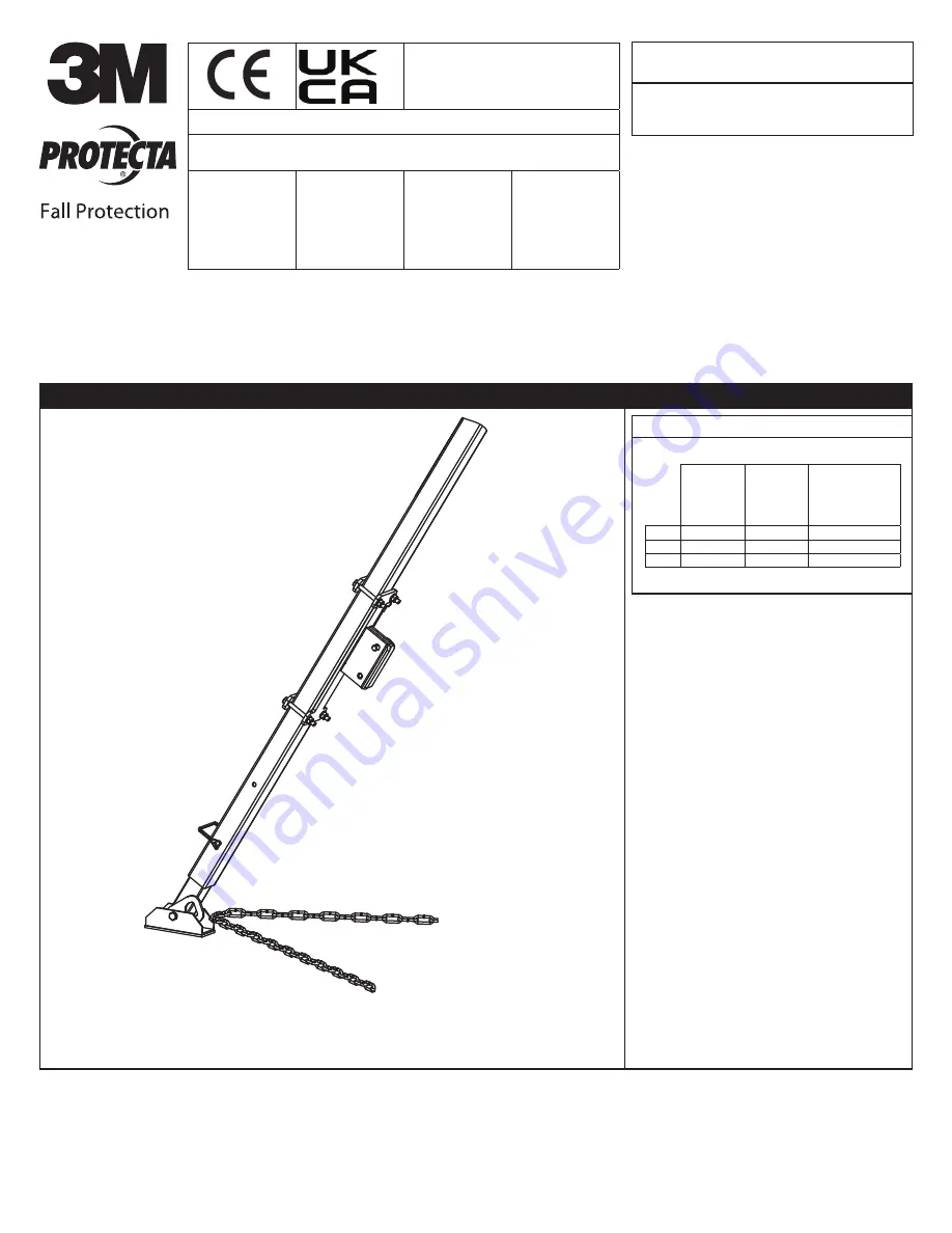 3M PROTECTA 3590497 User Instruction Manual Download Page 1