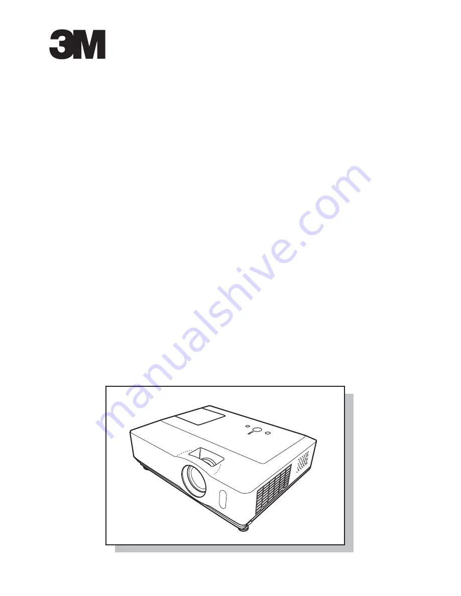 3M X66 - Digital Projector XGA LCD Product Safety Manual Download Page 1