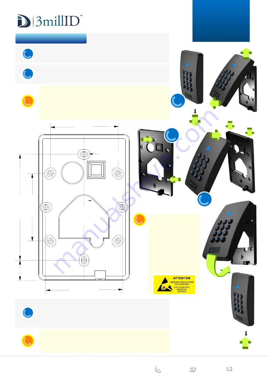 3MillID S-Gang Keypad Reader Скачать руководство пользователя страница 4