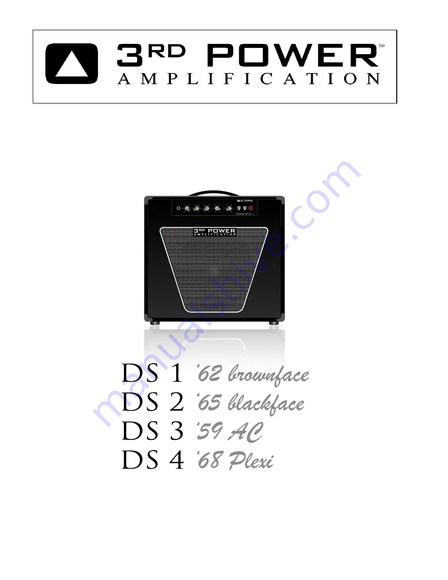 3rd Power DS $ '68 Plexi User Manual Download Page 1