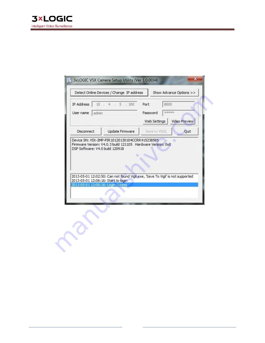 3xLogic VSX-1.3MP-PIR1 Quick Reference Manual Download Page 3