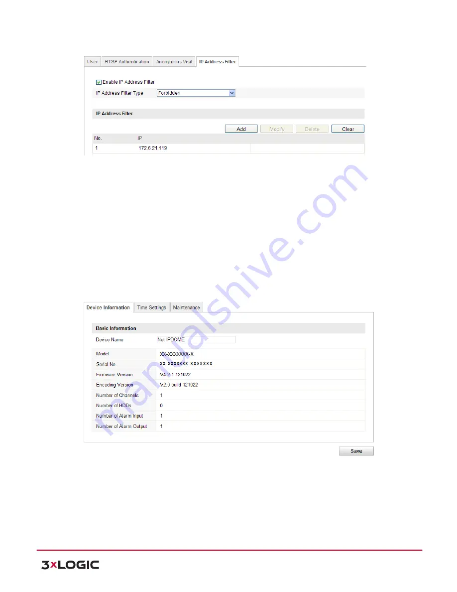 3xLogic VSX-PTZ-2MP-EXT User Manual Download Page 87