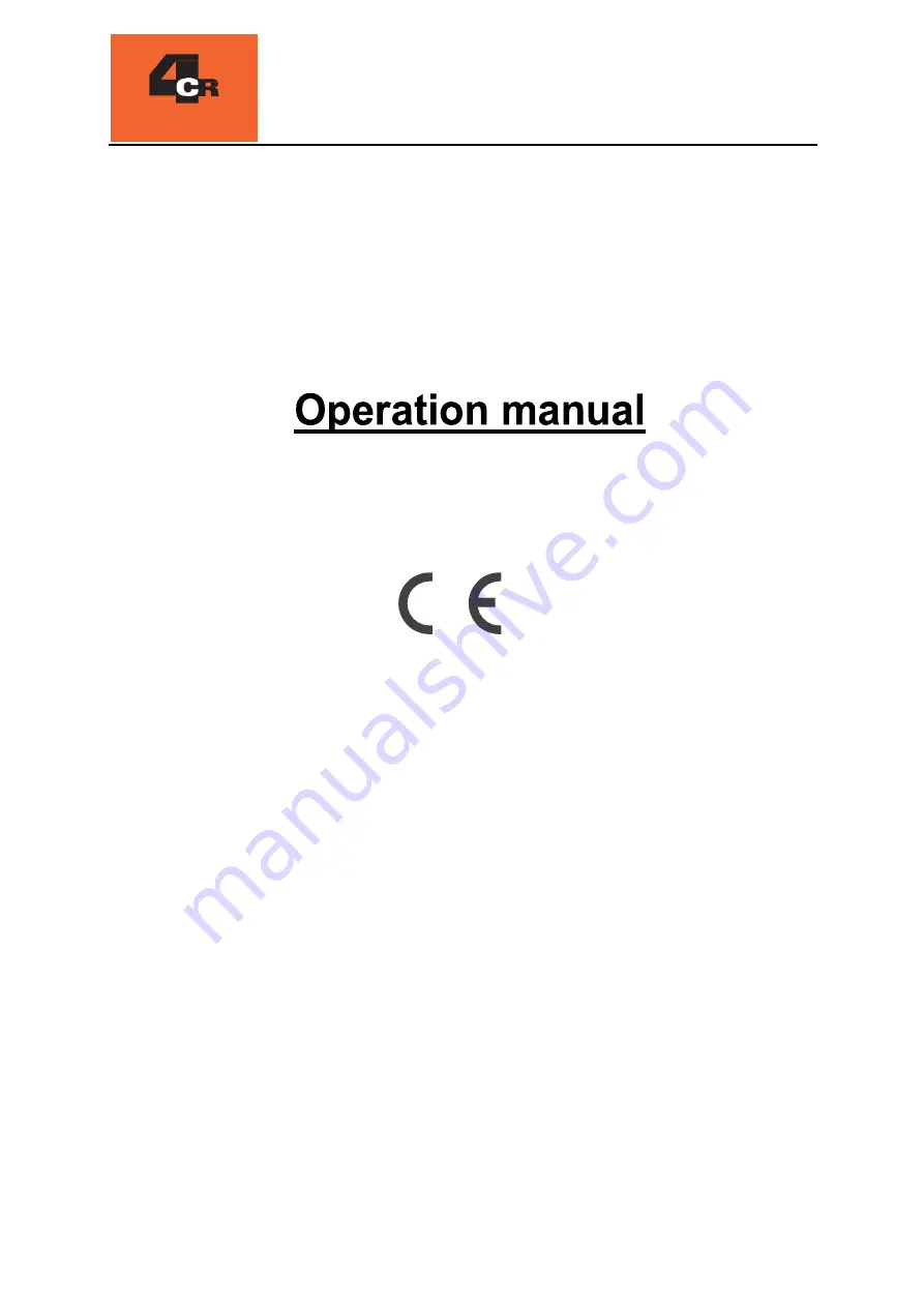 4CR 6.9752.0001 Operation Manual Download Page 1