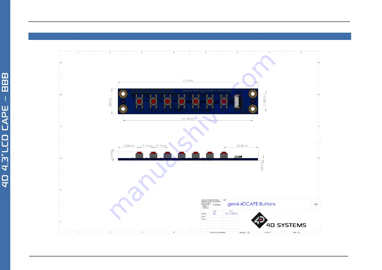 4D systems Gen4 LCD CAPE Series Datasheet Download Page 19