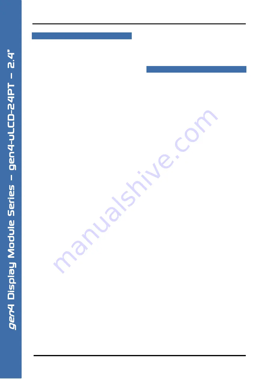 4D systems gen4 Series Datasheet Download Page 16