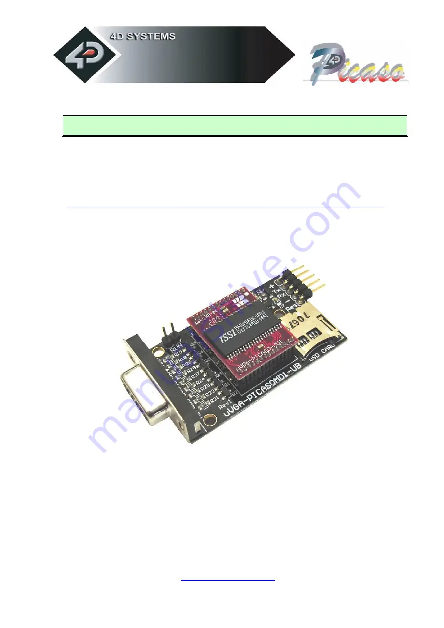 4D systems Picaso MD1 Скачать руководство пользователя страница 7