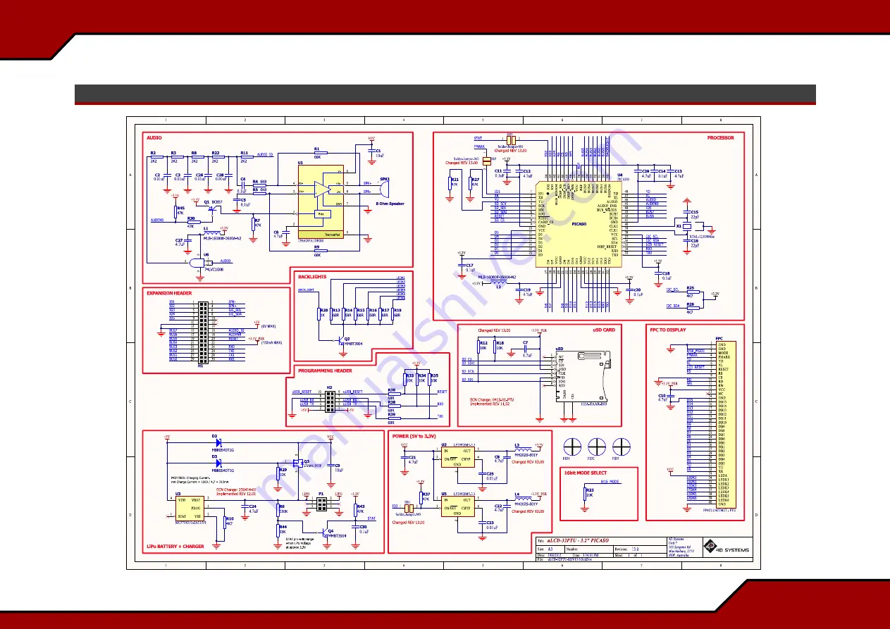 4D systems Picaso Datasheet Download Page 22