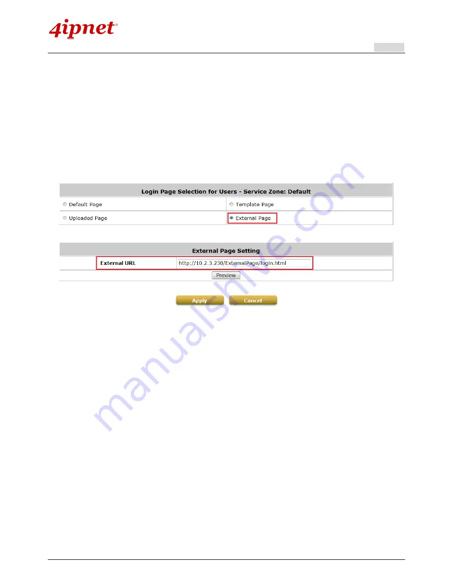 4IPNET HSG260 User Manual Download Page 169