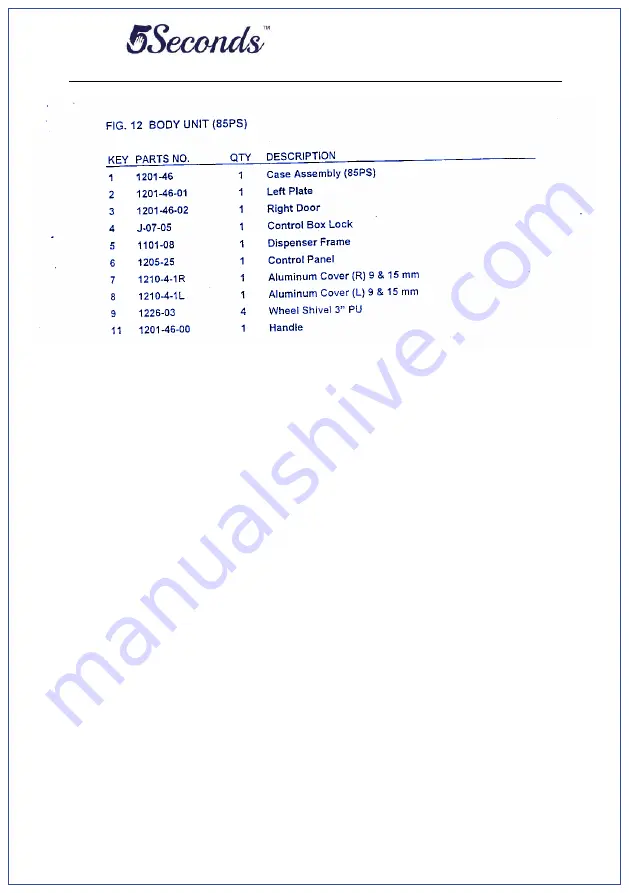 5Seconds 1SYS505 User Manual Download Page 46