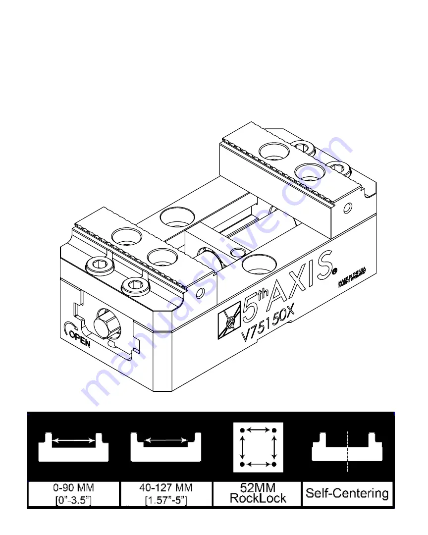 5th Axis V75150X VISE Owner'S Manual Download Page 1