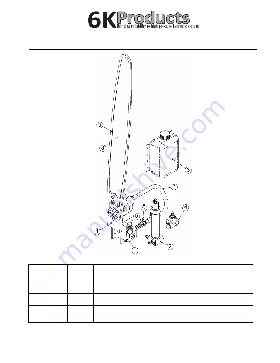 6K Products DH0627 Operation And Parts Manual Download Page 11