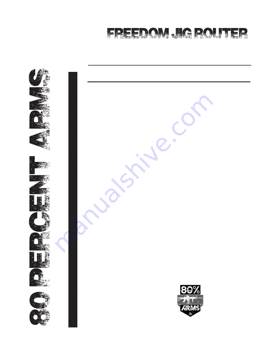 80% Arms FST-1 Operator'S Manual Download Page 12