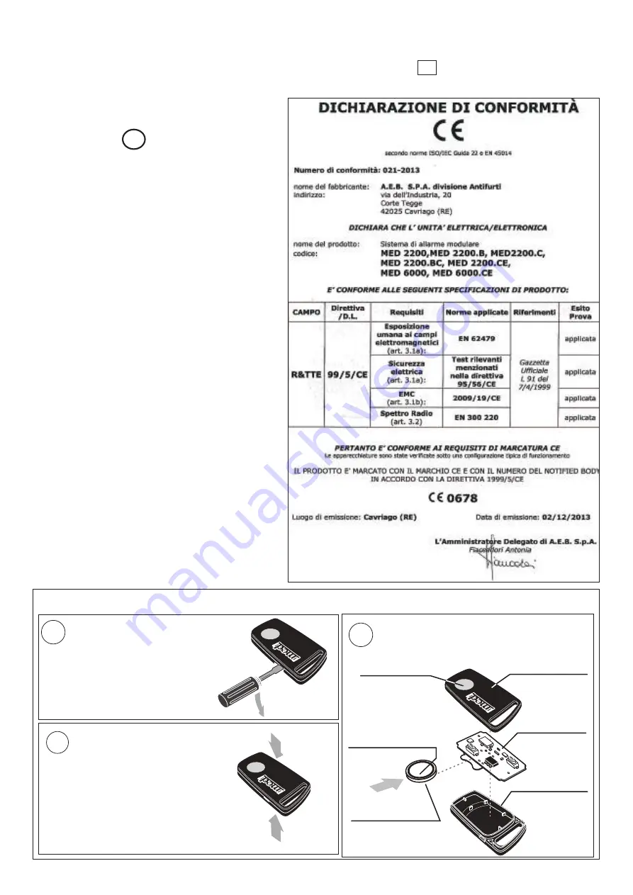 A.E.B. MED 6000 Series User Manual Download Page 11