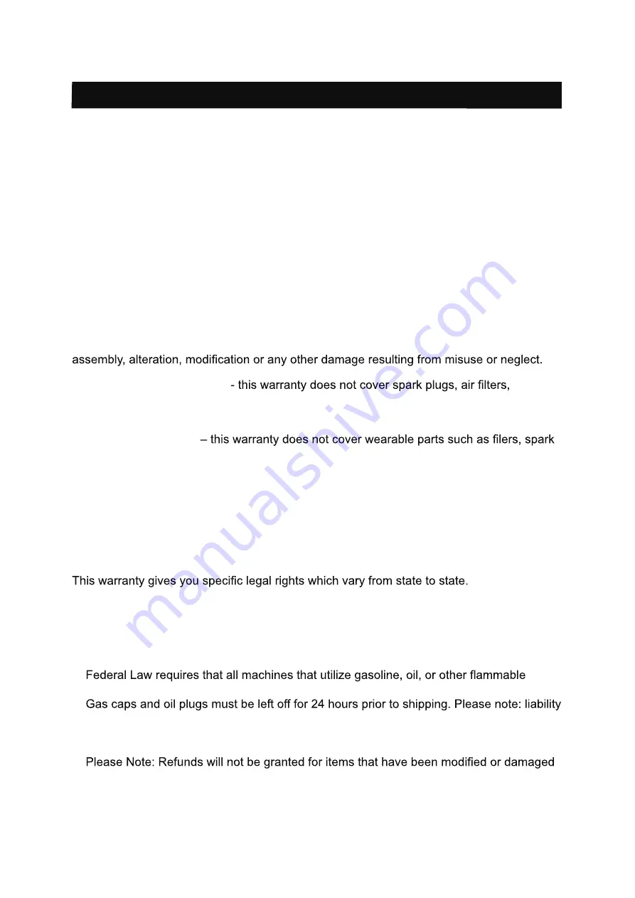 A-iPower PWE1801 Owner'S Manual And Operating Instructions Download Page 24