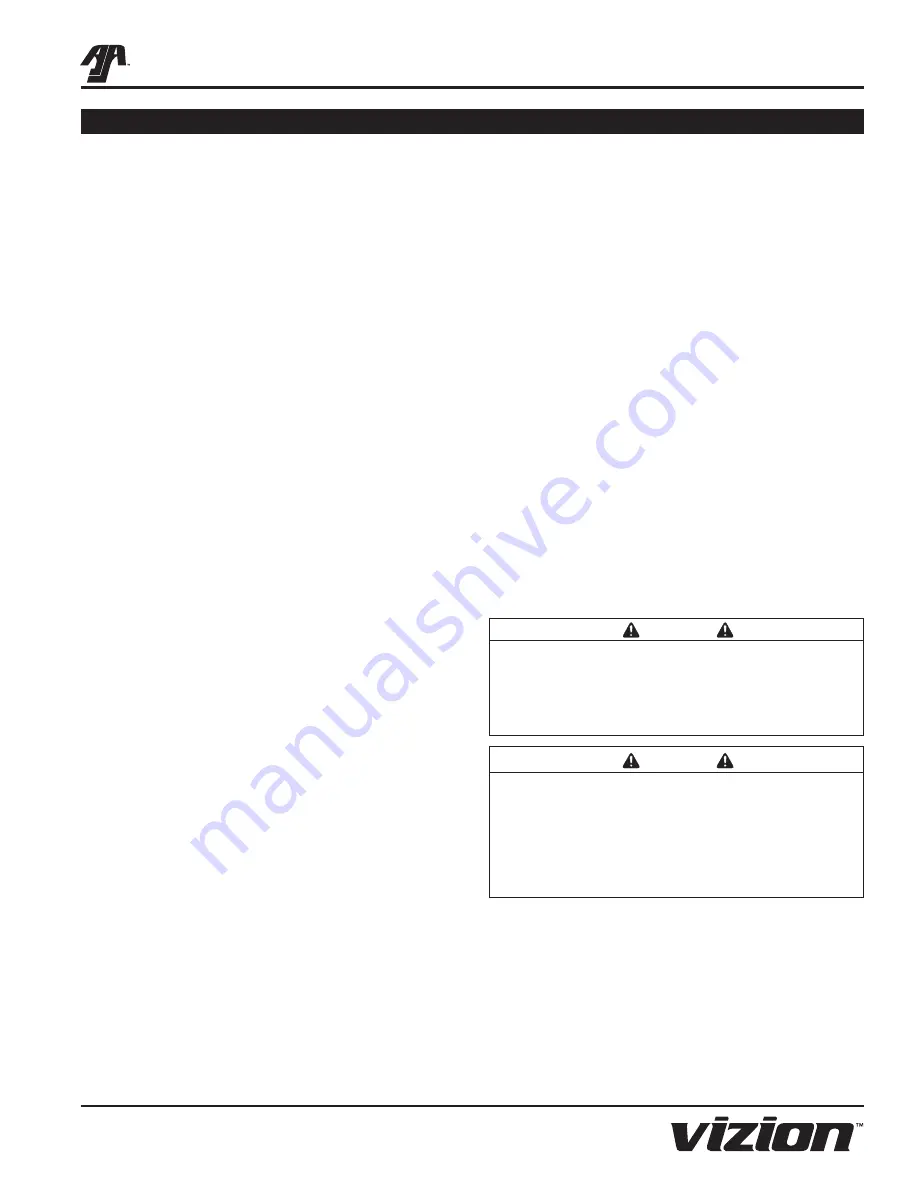 A.J.Antunes UF-224 Series Owner'S Manual Download Page 7