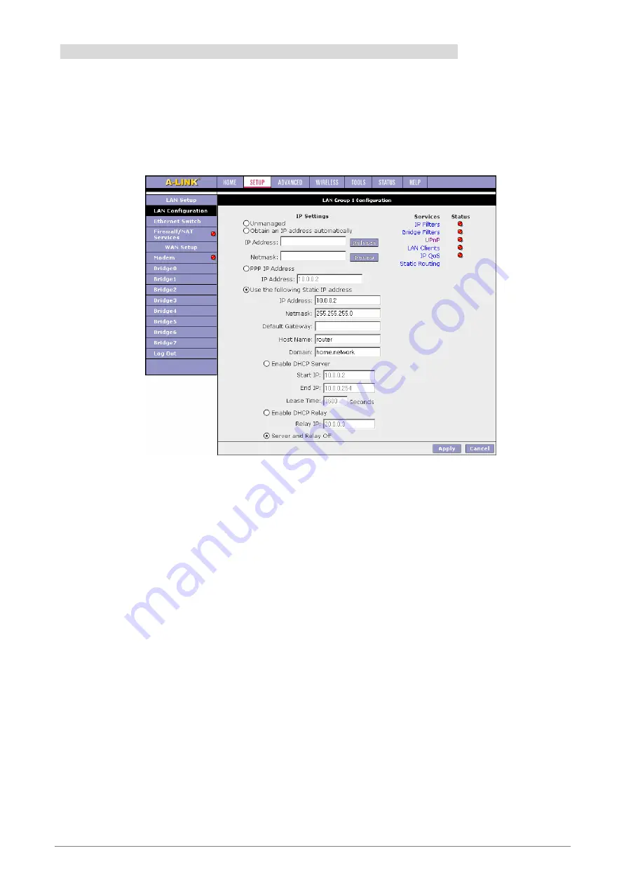 A-Link RoadRunner 21 Full Manual Download Page 49