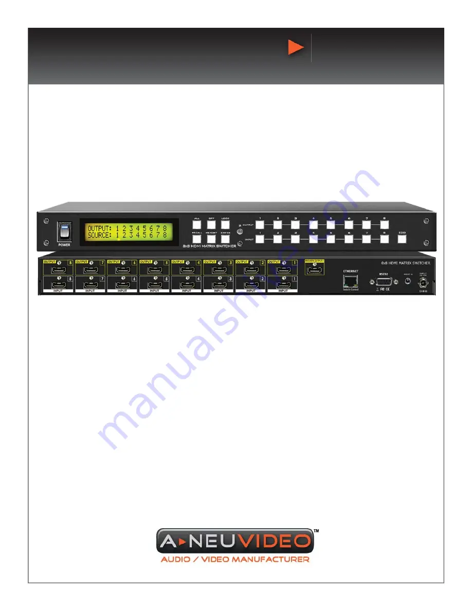 A-Neuvideo HD-88G Instruction Manual Download Page 1