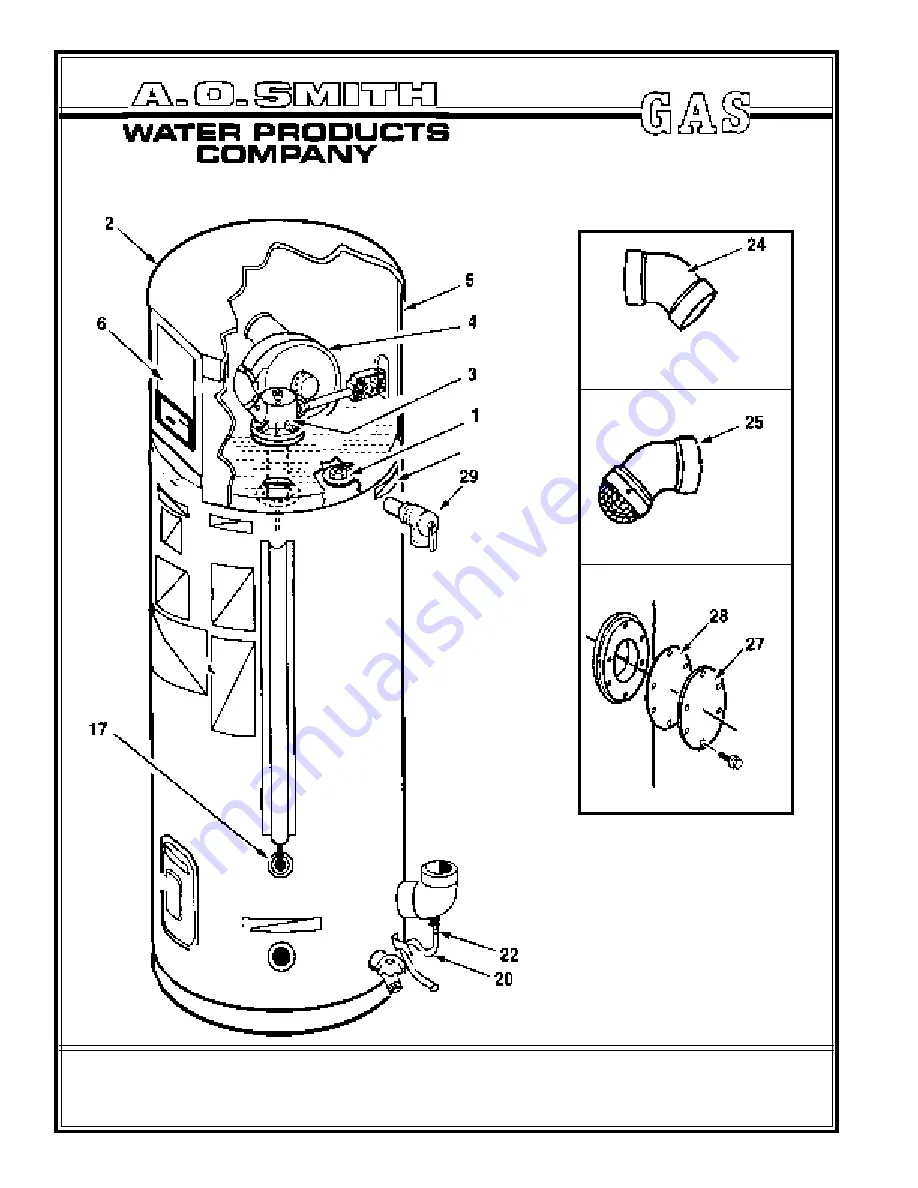 A.O. Smith BTH 120 Service And Parts Manual Download Page 51