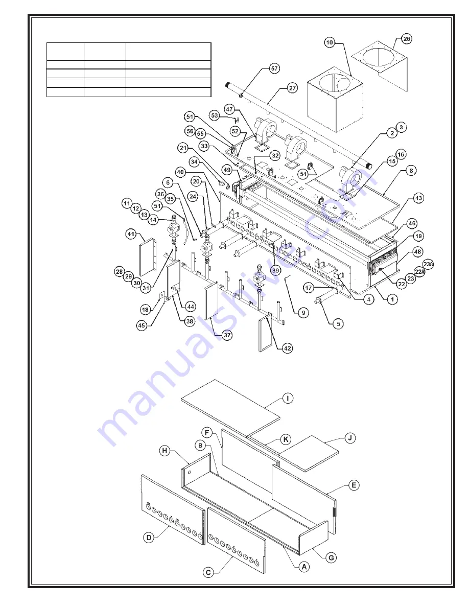 A.O. Smith Burkay Genesis GB 1000 Replacement Parts List Manual Download Page 3